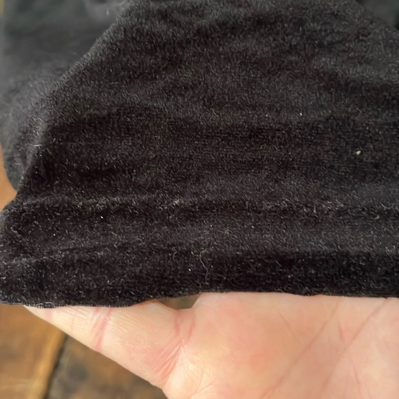 Heather Velour Robe Housecoat Lounging Gown Black Size 40” Bust - Picture 8 of 9